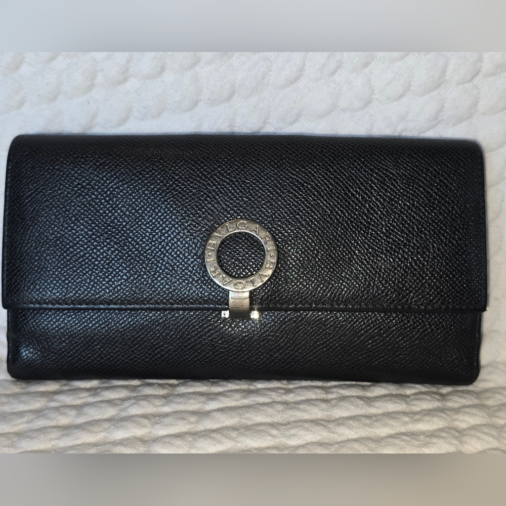Bvlgari Black Women's Long Wallet